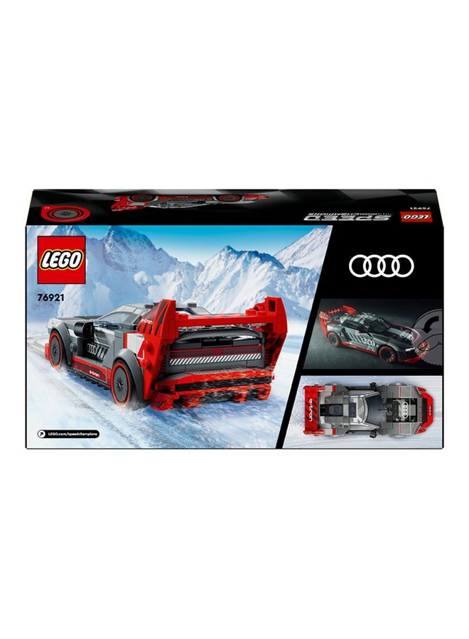 76921 Speed Champions Audi S1 e-tron quattro Race Car Toy Vehicle, Buildable Model Set for Kids, Playable Display Gift Idea for Boys and Girls Aged 9 Years Old and over Who Enjoy Independent Play