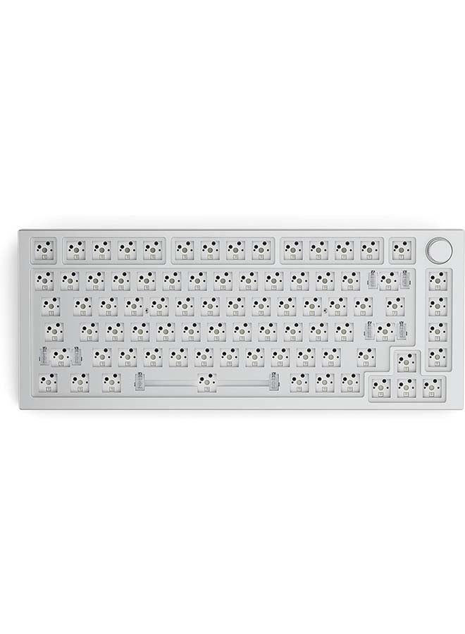 Glorious Modular Mechanical Keyboard Pro - Gmmk Pro - High Profile Gasket Mounted Barebones Premium Rgb 75 Percent Keyboard (GMMK Pro (75 Percent), White Ice