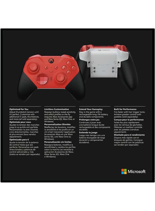 Microsoft Xbox Elite Wireless Controller Series 2 – Core (Red)