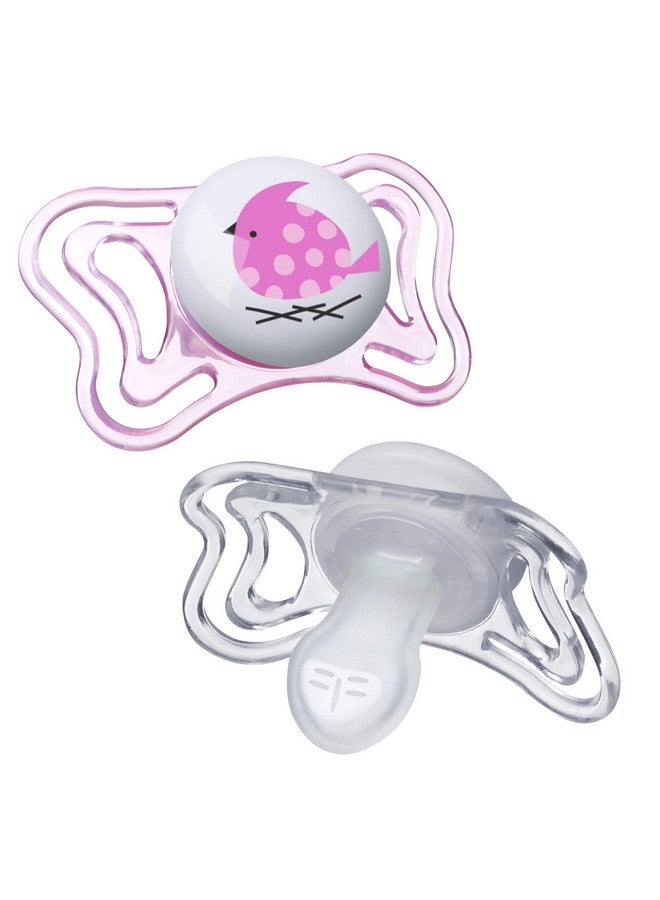 Physioforma Light Day & Night Including Glow In Dark Pacifier For Babies 06M Pink Orthodontic Nipple Bpafree 2Count In Sterilizing Case