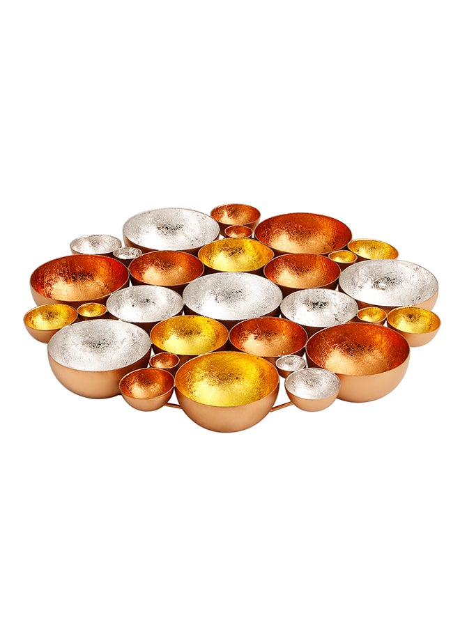 Table Top Tealight Holder Copper/Gold/Silver 40 x40x5cm