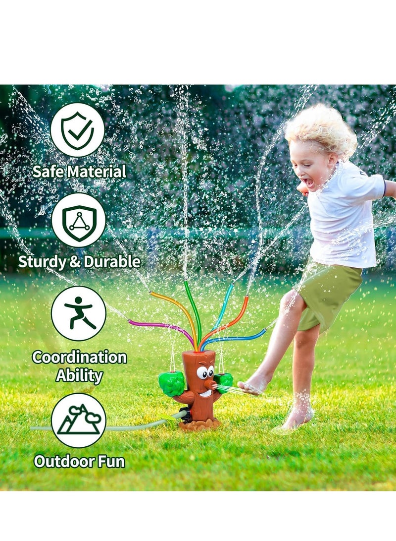 Water Sprinkler for Kids, Summer Outside Toys Backyard Games with 6 Wiggle Tubes, Summer Sprinkler Toy for Lawn Backyard Outside Water Game for 3 4 5 6 7 8 Year Old Boys Girls Gift