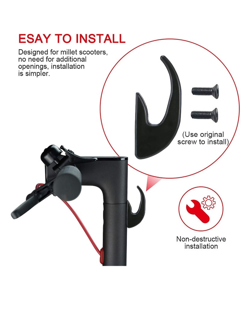 Electric Scooter Front Hanger Hook, Electric Scooter Hanging Accessories Light weight Front Claw Hook Compatible for Xiaomi Mijia M365/ for M365 Pro/for M187 High Density Nylon Material Which (1 pcs)