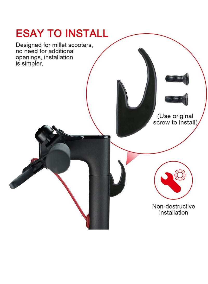 Electric Scooter Front Hanger Hook, Electric Scooter Hanging Accessories Light weight Front Claw Hook Compatible for Xiaomi Mijia M365/ for M365 Pro/for M187 High Density Nylon Material Which (1 pcs)