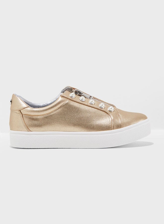 Lynn Low Top Sneakers Gold