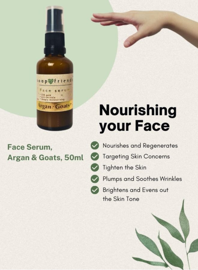 Soap Friends Anti-Wrinkle Face Serum for deep mosturizing of Skin 50 ml - Rejuvenating Formula for Wrinkles, Fine Lines & Hydrated Skin