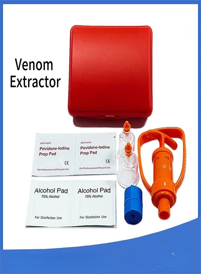 Venom Extractor Snake Bite Kit Camping Hiking and Backpacking First Aid Supplies Bite Extractor Kit Equipped with Cardiopulmonary Resuscitation Mask