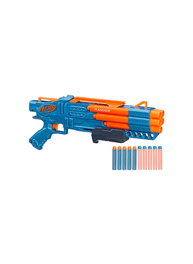 Elite 2.0 Ranger Pd-5 Blaster, 5-Barrel Blasting, 10 Elite Darts Easy To Use Dart Storage Pump Action Customizing Capabilities