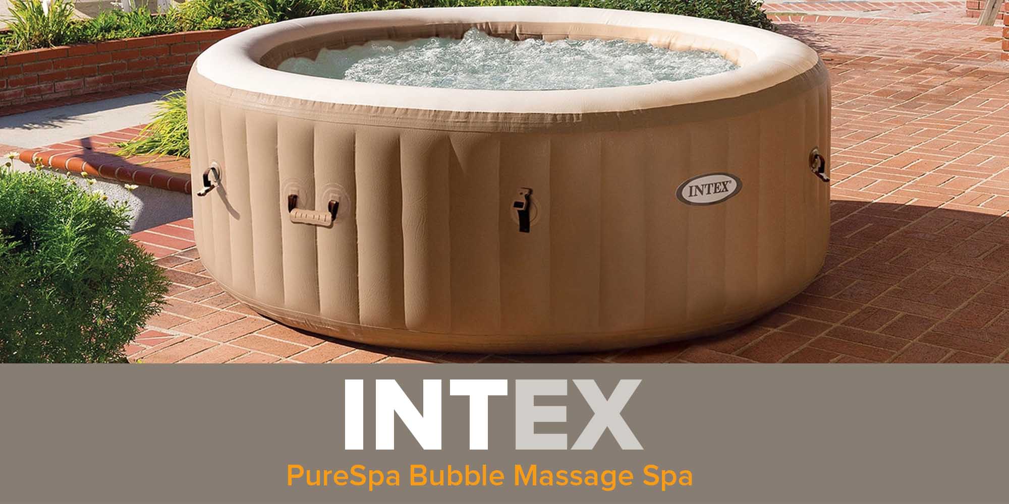 PureSpa Inflatable Hot Tub 196x71x196cm