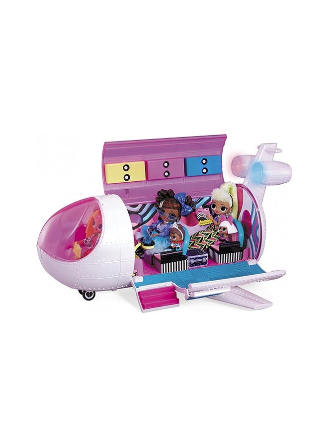 L.O.L. Surprise! OMG Plane 4-in-1 Playset - Aeroplane with 50 Surprises Including Multiple Accessories