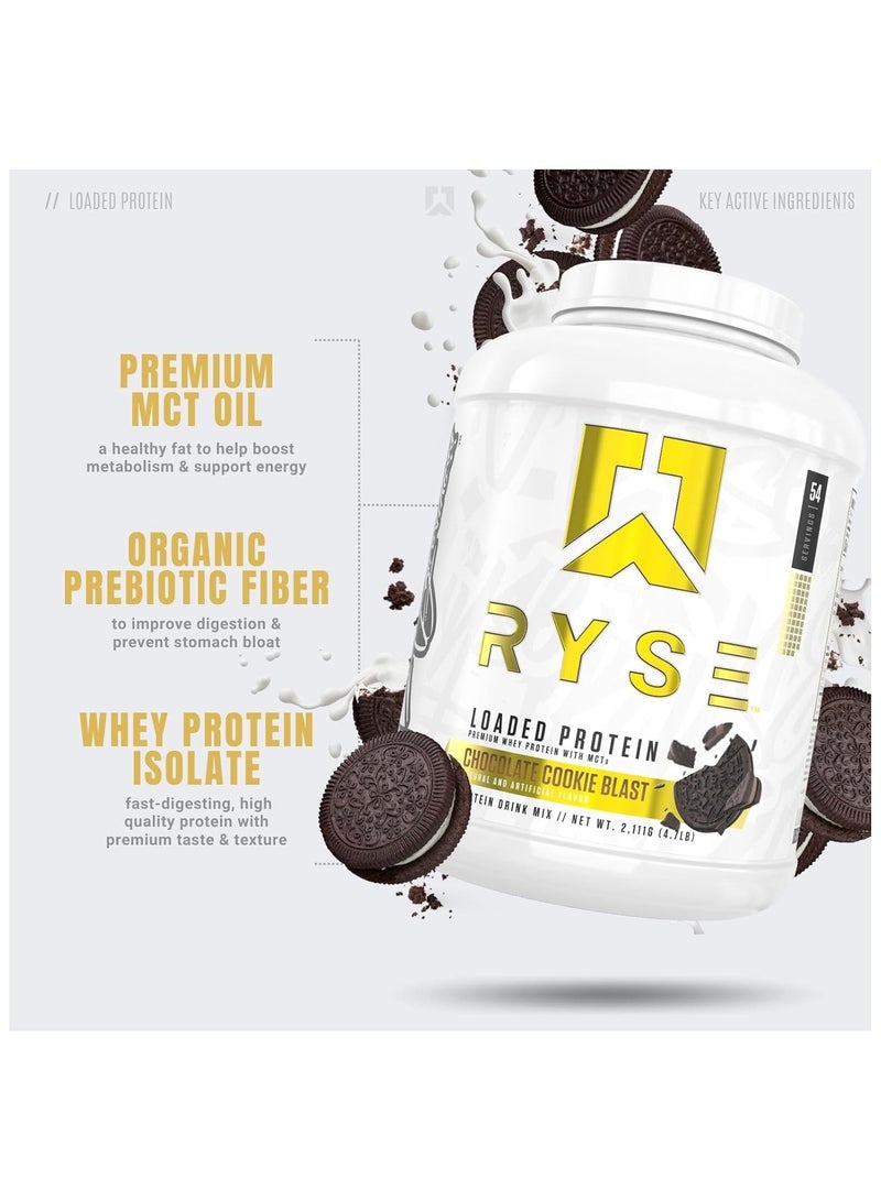 Loaded Premium Whey Protein, Chocolate Cookie Blast, 54 servings