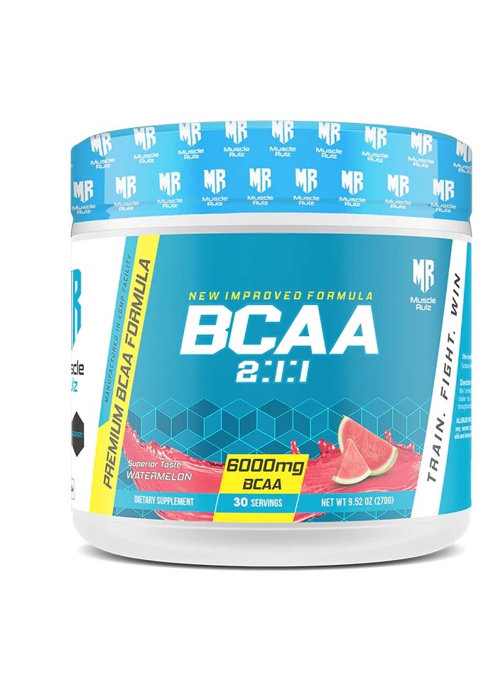 MUSCLE RULZ BCAA+B6 6000MG/30SV - WATERMELON