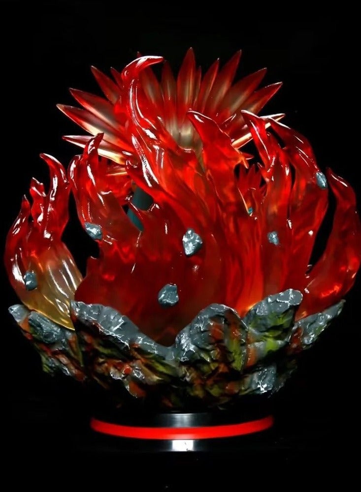 Pokémon Flame Rat Fire Rock Beast Fire Beast Fire Evolution Series Anime Scene Statue Toy Model Doll Ornaments