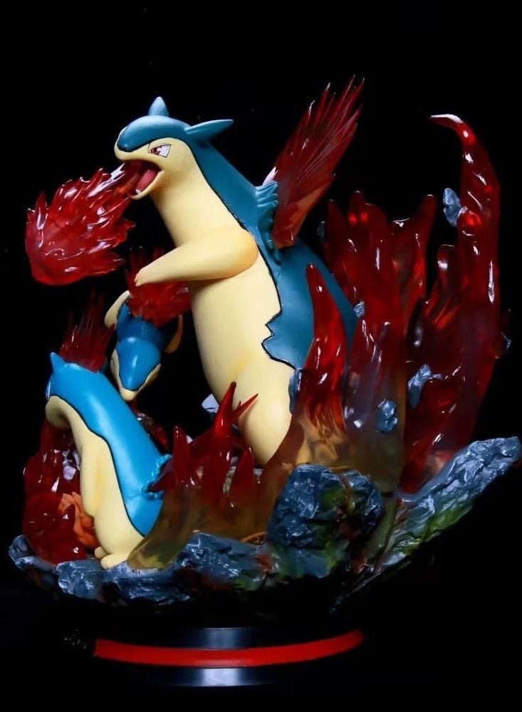 Pokémon Flame Rat Fire Rock Beast Fire Beast Fire Evolution Series Anime Scene Statue Toy Model Doll Ornaments