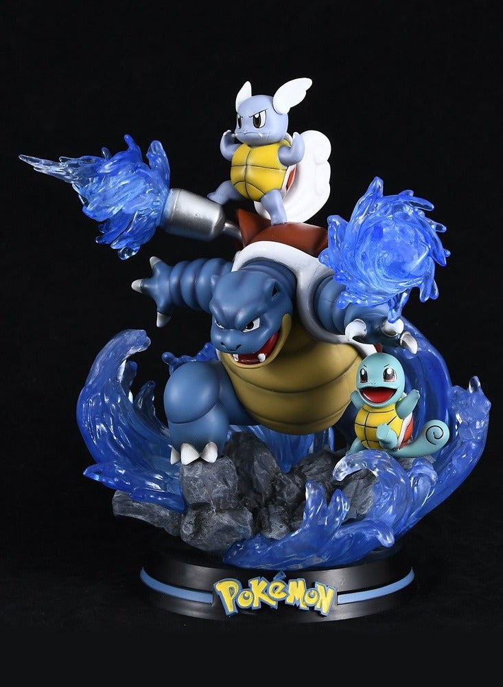 Pokémon Squirtle Carney Water Turtle Anime Scene Statue Toy Model Doll Ornaments