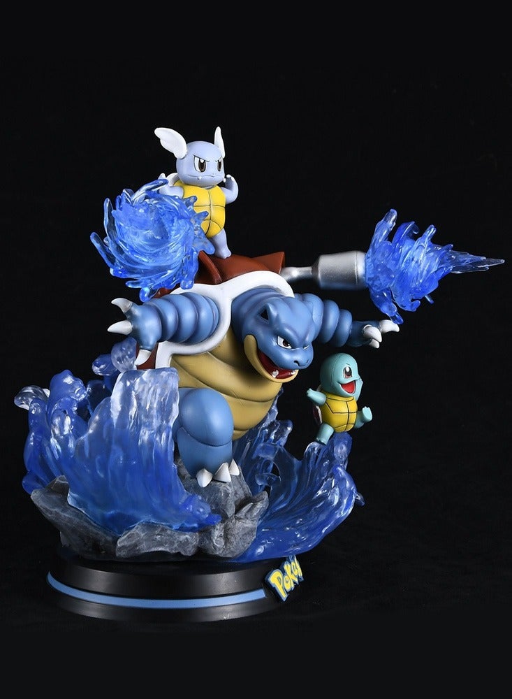 Pokémon Squirtle Carney Water Turtle Anime Scene Statue Toy Model Doll Ornaments