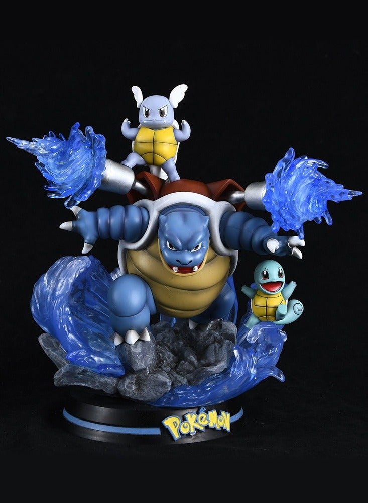 Pokémon Squirtle Carney Water Turtle Anime Scene Statue Toy Model Doll Ornaments