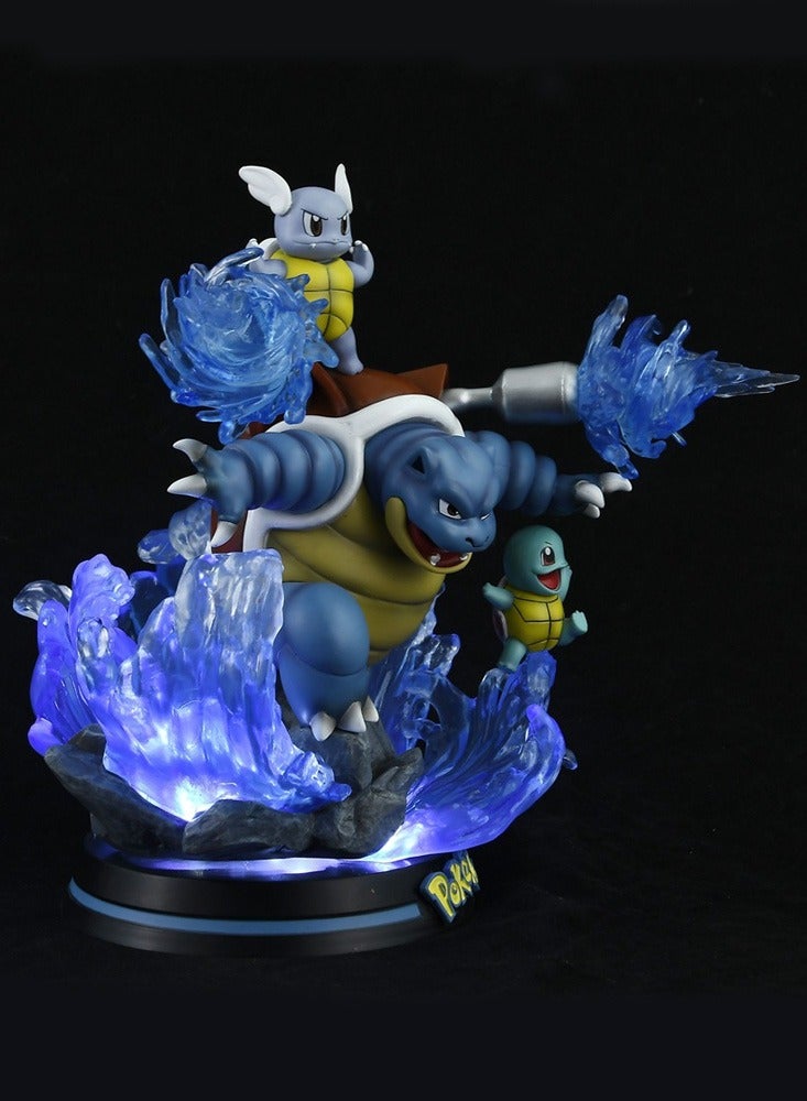 Pokémon Squirtle Carney Water Turtle Anime Scene Statue Toy Model Doll Ornaments