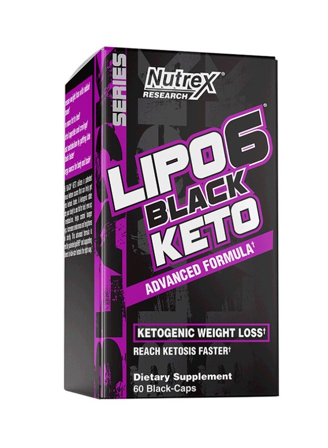 Lipo-6 Black Keto Advanced Formula - 60 Capsules