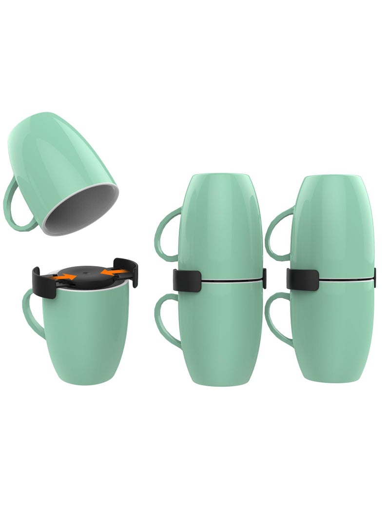 Coffee Mug Organizer, Mug Organizer for Cabinet Kitchen Cabinet Shelf Organizer Coffee Mug Organizers and Storage for Tea Cup Stacker Coffee Mug Stacker Save Space Cup Organizer, 6 Pcs