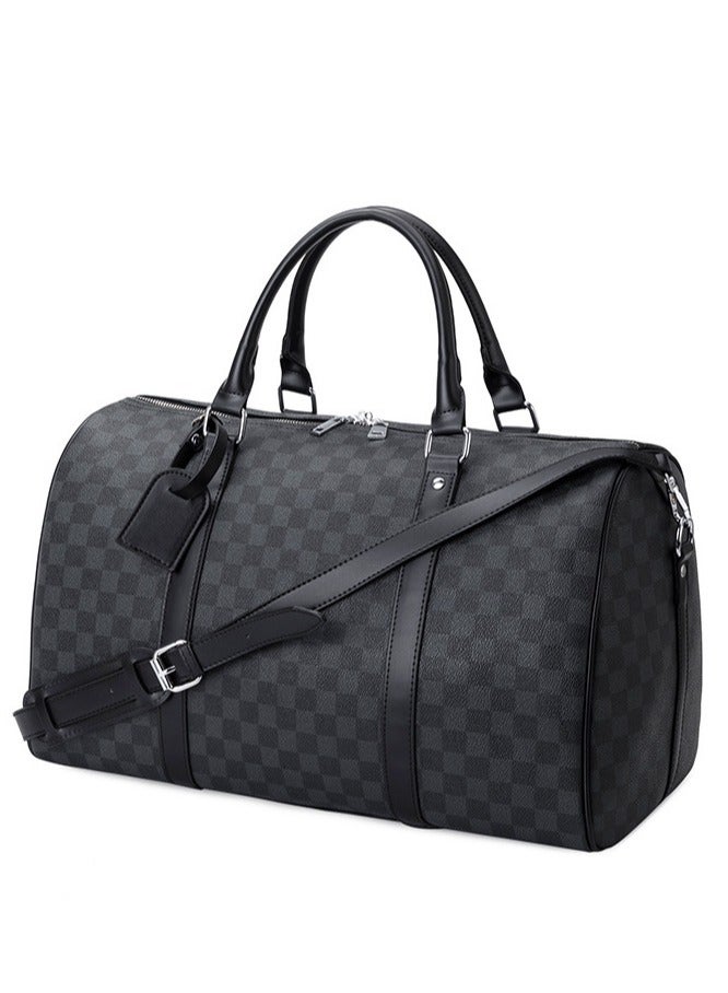 Classic Printed Duffel Bag Large capacity Bag Black