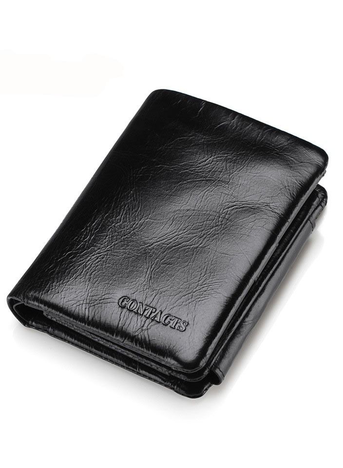 Three-Fold Fashionable Leather Men's Wallet