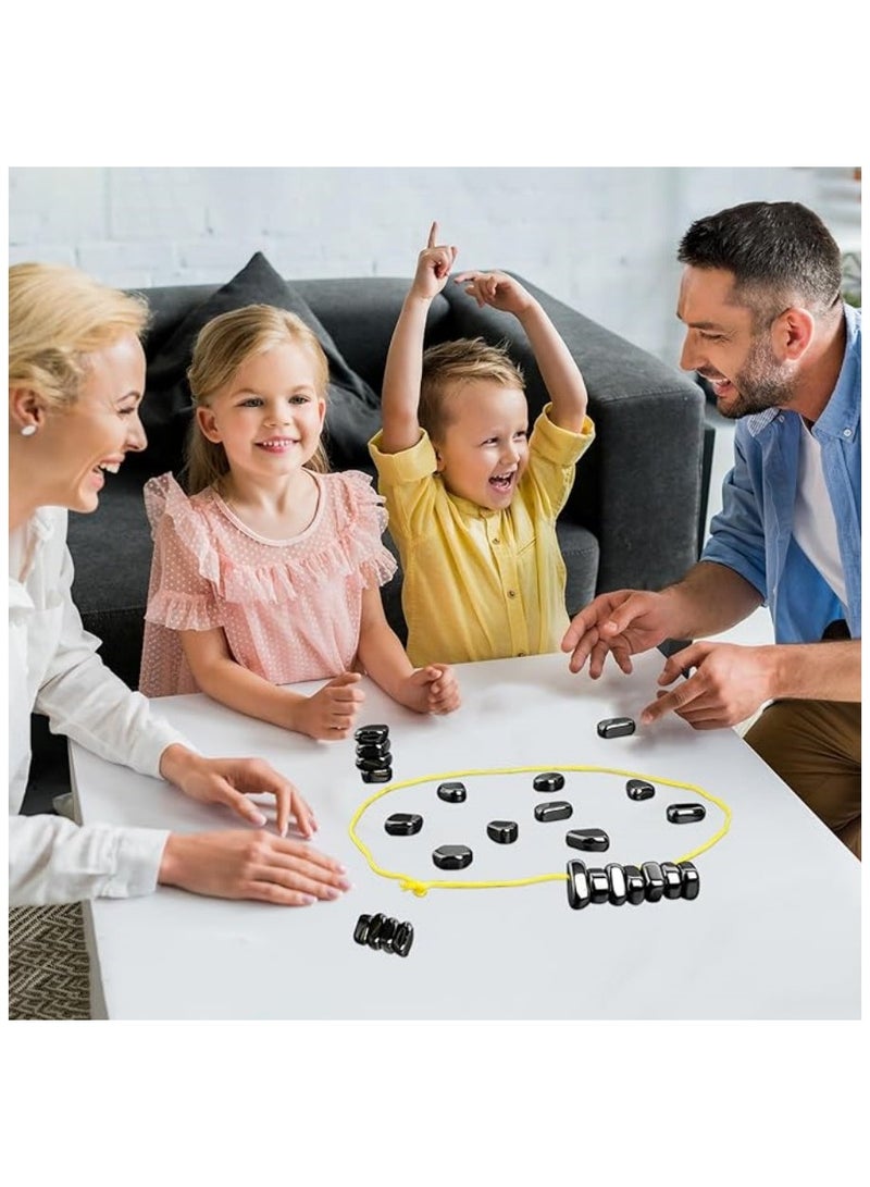 Magnetic Chess Strategy Game Set, Magnetic Battle Chess Game with Rope, Portable Board Chess Set, Party supplies for Family Gathering & Traveling