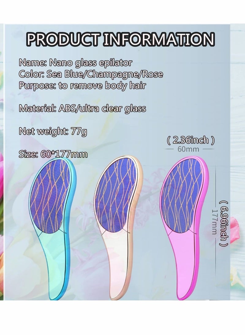 New Bleame Crystal Hair Eraser, Magic Wing Removal, Exfoliation Painless Removal Tool for Men & Women,Soft Silky Skin Full Body