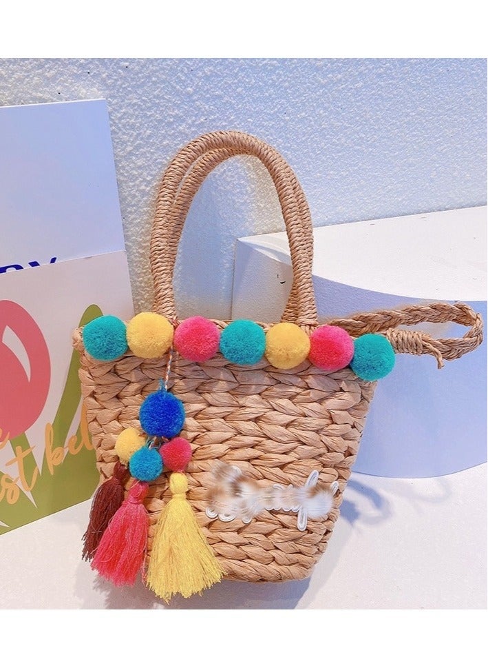 New Summer Minimalist Girl Style Grass Woven Handbag