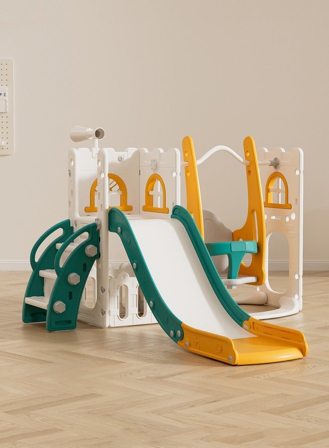 Indoor Play House Baby Playroom Playground Equipment Plastic Swing And Slides For Children Sliding Toys