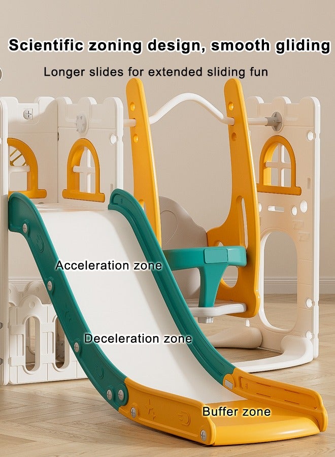 Indoor Play House Baby Playroom Playground Equipment Plastic Swing And Slides For Children Sliding Toys