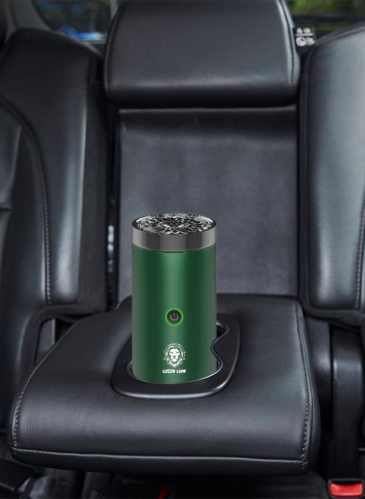 Electric Car Aroma Diffuser, Rechargeable, Strong Output, Compression Atomization, Green Lion Green