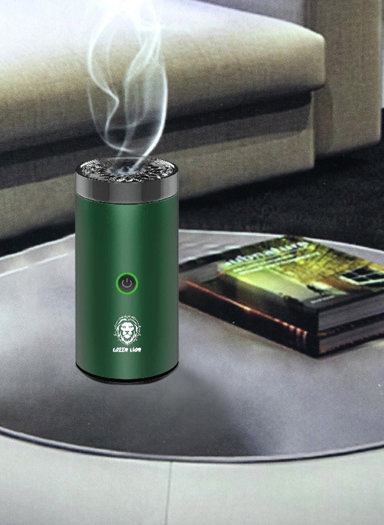 Electric Car Aroma Diffuser, Rechargeable, Strong Output, Compression Atomization, Green Lion Green