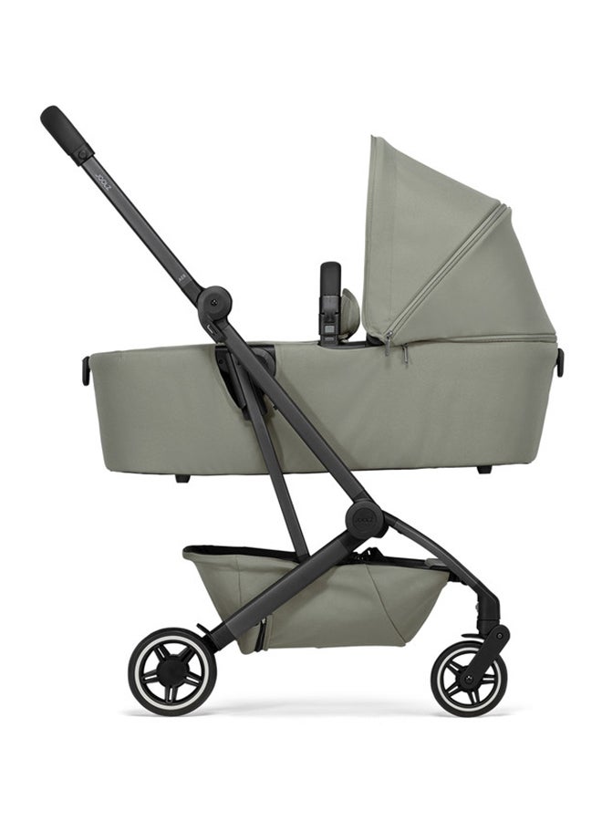 Joolz AER+ Carrycot for Stroller – Lightweight, Foldable & Travel-Friendly Baby Bassinet, Breathable Mattress, Ventilated Sun Hood, Newborn Comfort (0-6M) – Sage Green