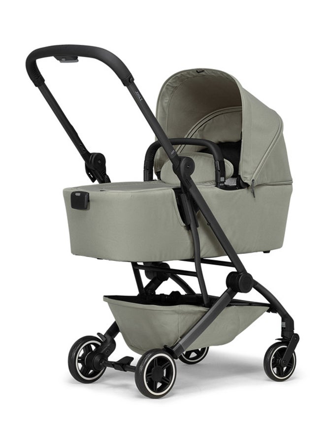 Joolz AER+ Carrycot for Stroller – Lightweight, Foldable & Travel-Friendly Baby Bassinet, Breathable Mattress, Ventilated Sun Hood, Newborn Comfort (0-6M) – Sage Green