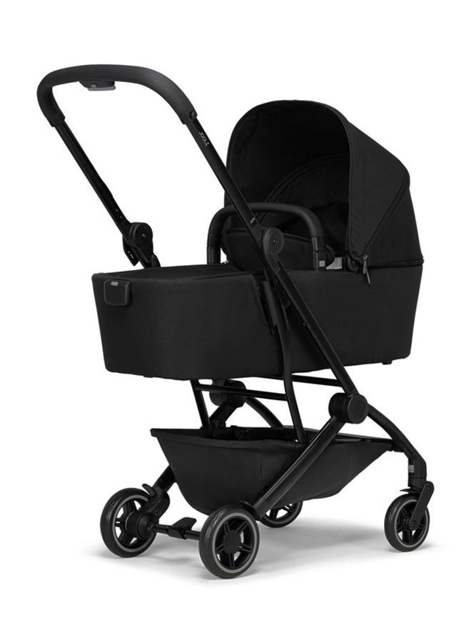 Joolz AER+ Carrycot for Stroller – Lightweight, Foldable & Travel-Friendly Baby Bassinet, Breathable Mattress, Ventilated Sun Hood, Newborn Comfort (0-6M) – Space Black