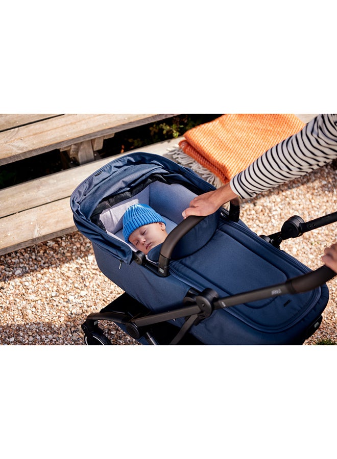 Joolz AER+ Carrycot for Stroller – Lightweight, Foldable & Travel-Friendly Baby Bassinet, Breathable Mattress, Ventilated Sun Hood, Newborn Comfort (0-6M) – Stone Grey