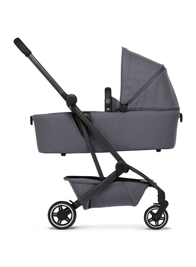 Joolz AER+ Carrycot for Stroller – Lightweight, Foldable & Travel-Friendly Baby Bassinet, Breathable Mattress, Ventilated Sun Hood, Newborn Comfort (0-6M) – Stone Grey
