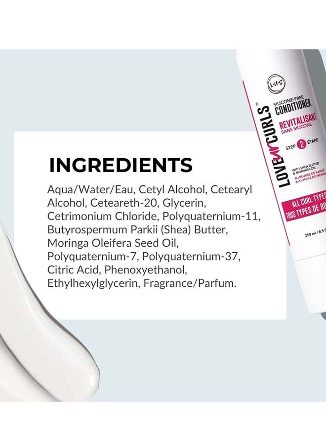 Conditioner For Curly, Wavy, Kinky-Coily Hair, 8.5 oz Hair Treatment For Dry Damaged Hair