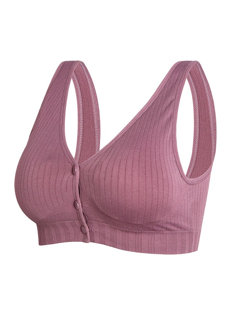 Maternity Front Button Fastening Nursing Bra