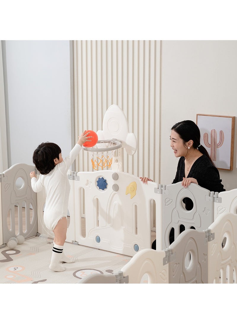 Playpen With Basketball Hoop - Space Grey