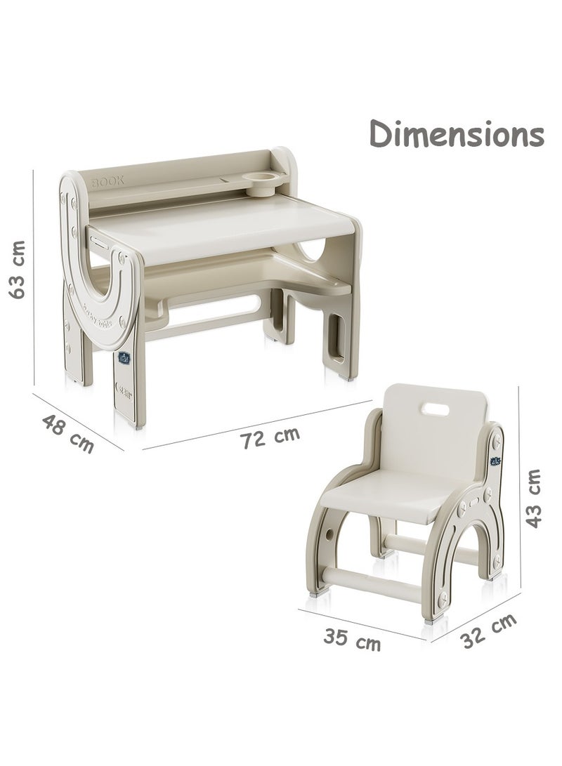 Little Story - Table - Multi Purpose Drawing/Study w/ Chair - Beige