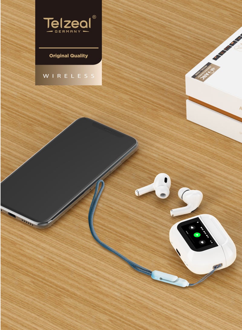 Telzeal Germany DS 86 Bluetooth Wireless Earphone with Touch Display for Android IOS Mobiles and tablets