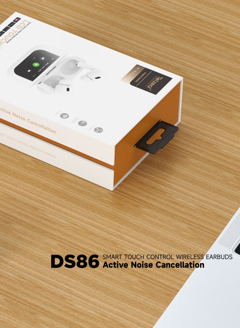 Telzeal Germany DS 86 Bluetooth Wireless Earphone with Touch Display for Android IOS Mobiles and tablets