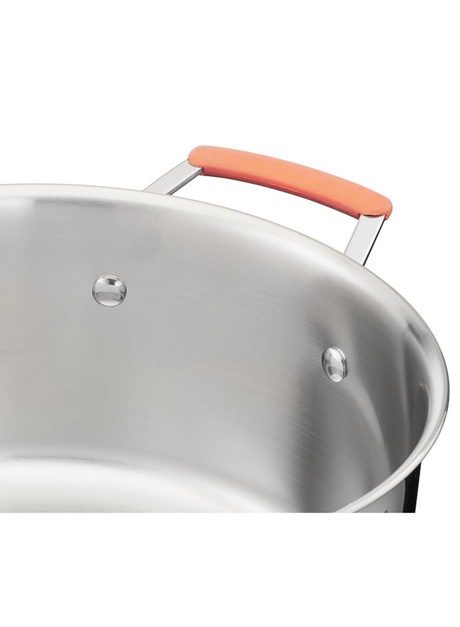 6-Pieces Tefal Opti'Space Cookware Set Stewpots With Lids Space Saving Neat Storage Premium-Quality Stainless Steel Silver