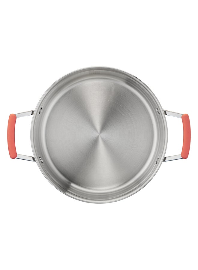 6-Pieces Tefal Opti'Space Cookware Set Stewpots With Lids Space Saving Neat Storage Premium-Quality Stainless Steel Silver