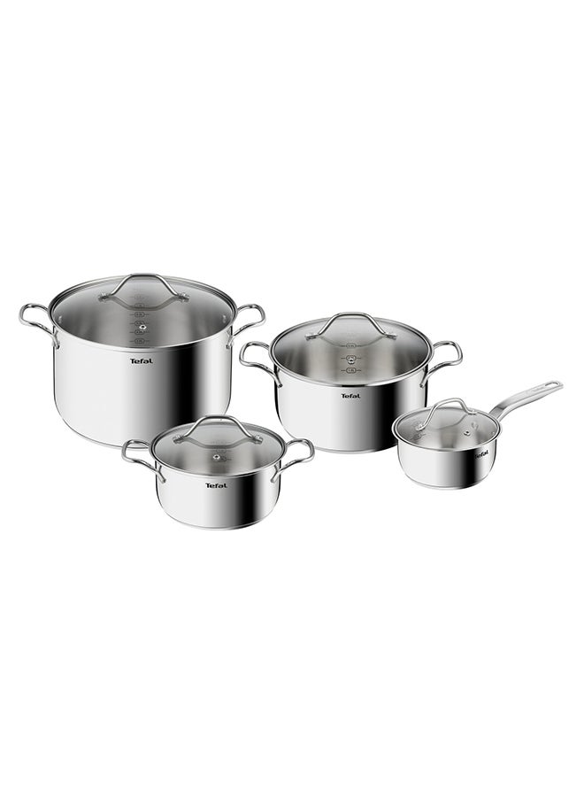 Intuition Cooking Set  8 Pcs (Saucepan 16+Lid, Stewpot 20/24/28+Lid), Premium Stainless Steel 18/10, Induction, B864S874 Stainless Steel 20,24,28cm