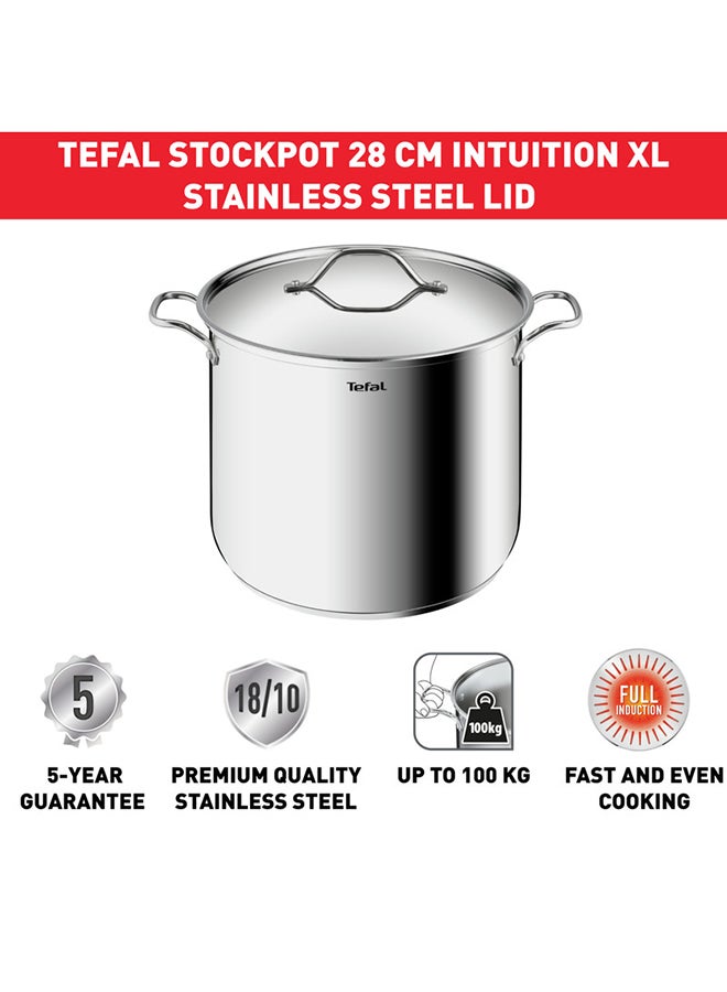 Intuition Cooking Set  8 Pcs (Saucepan 16+Lid, Stewpot 20/24/28+Lid), Premium Stainless Steel 18/10, Induction, B864S874 Stainless Steel 20,24,28cm