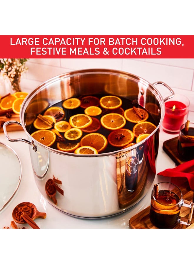 Intuition Stainless Steel Stockpot With Lid 28Cm Stainless Steel 28Cm