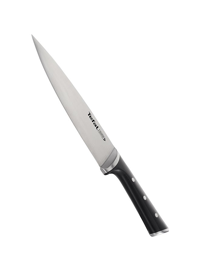 TEFAL Ice Force Chef Knife | 20 cm | Kitchen Knife | German Stainless Steel Blade | Long-Lasting Cutting Performance and Sharpness | Dishwasher safe | Black | 2 Years Warranty | K2320214 Black 20cm